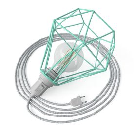 Table Snake - Plug-in lamp with cage-like Diamond lampshade