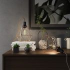 Table Snake - Plug-in lamp with cage-like Diamond lampshade
