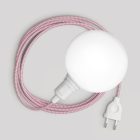 Snake portable lamp with switch on the lamp holder, plug and unbreakable shade Unbreak-a-Ball