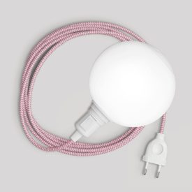   Snake portable lamp with switch on the lamp holder, plug and unbreakable shade Unbreak-a-Ball