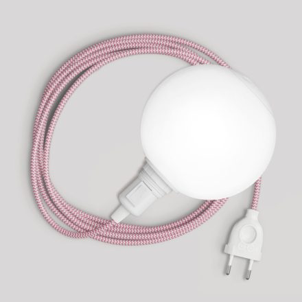 Snake portable lamp with switch on the lamp holder, plug and unbreakable shade Unbreak-a-Ball