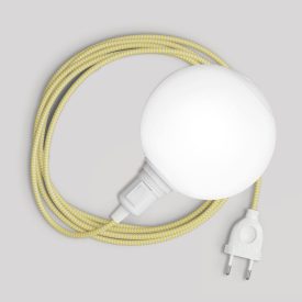   Snake portable lamp with switch on the lamp holder, plug and unbreakable shade Unbreak-a-Ball