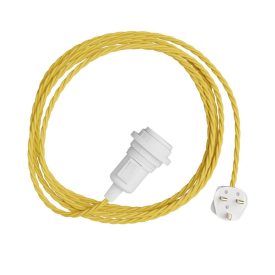   Snake Twisted lampshade - Plug-in lamp with twisted textile cable