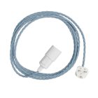 Snake Twisted – Plug-in lamp with colorful, twisted textile cable