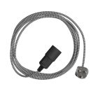 Snake Zig-Zag - Plug-in lamp with textile cable and Zig-Zag effect