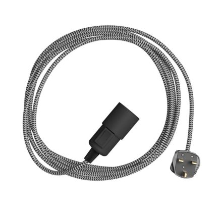 Snake Zig-Zag - Plug-in lamp with textile cable and Zig-Zag effect