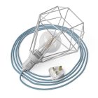 Table Snake - Plug-in lamp with cage-like Diamond lampshade