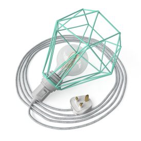 Table Snake - Plug-in lamp with cage-like Diamond lampshade