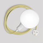 Snake portable lamp with switch on the lamp holder, plug and unbreakable shade Unbreak-a-Ball