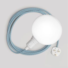   Snake portable lamp with switch on the lamp holder, plug and unbreakable shade Unbreak-a-Ball