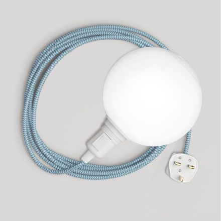 Snake portable lamp with switch on the lamp holder, plug and unbreakable shade Unbreak-a-Ball