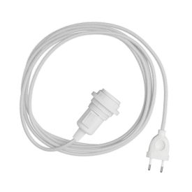 Lampshade snake - Plug-in lamp with colorful textile cable