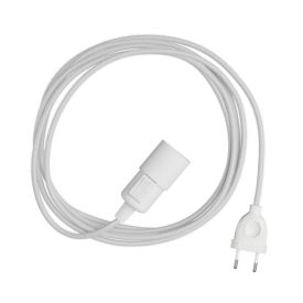 Snake - plug-in lamp with colorful textile cable