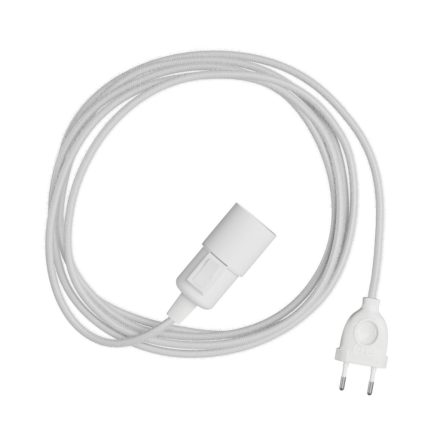 Snake - plug-in lamp with colorful textile cable