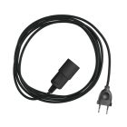 Snake - plug-in lamp with colorful textile cable