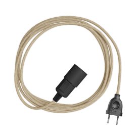 Snake - plug-in lamp with colorful textile cable