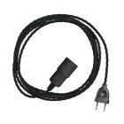 Snake Twisted – Plug-in lamp with colorful, twisted textile cable