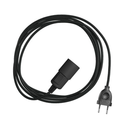 Snake - plug-in lamp with colorful textile cable