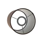  CYLINDRICAL FABRIC LAMP SHADE WITH E27 BASE - 100% MADE IN ITALY