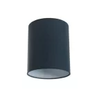  Cylindrical fabric lampshade with E27 fitting - 100% Made in Italy petrol blue cinette