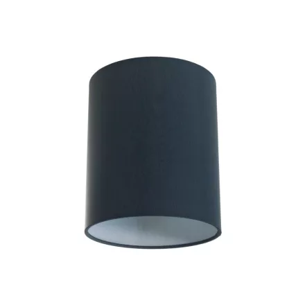  Cylindrical fabric lampshade with E27 fitting - 100% Made in Italy petrol blue cinette