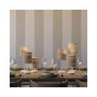  CYLINDRICAL FABRIC LAMP SHADE WITH E27 BASE - 100% MADE IN ITALY NATURAL RAFFIA