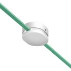 Oval wooden cover with 2 side openings for the string light cable and the Filé system. Made in Italy