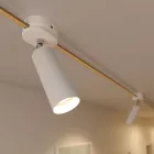 Fermaluce Filè adjustable spotlight, metal wall lamp with Tub-E14 socket