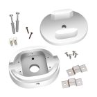 Oval wooden cover with 1 central and 2 side openings for the string light cable and the Filé system. Made in Italy.