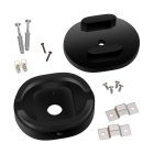 Oval wooden cover with 1 central and 2 side openings for the string light cable and the Filé system. Made in Italy.