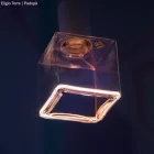  Lampadina LED Cube Trasparente Linea Floating 4.5W 300Lm 2200K Dimmerable