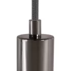 Cylindrical metal cable tie with rod, nut and washer - 2 pieces