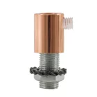 Cylindrical metal cable tie with rod, nut and washer - 2 pieces