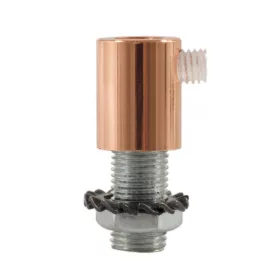   Cylindrical metal cable tie with rod, nut and washer - 2 pieces