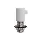  Side screw metal cable strain relief with threaded shaft, nut and washer SERM1VB white
