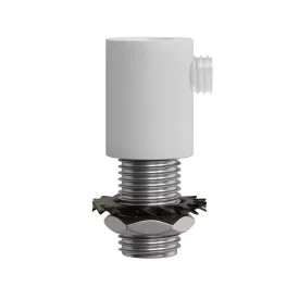   Cylindrical metal cable tie with rod, nut and washer - 2 pieces