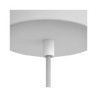  Side screw metal cable strain relief with threaded shaft, nut and washer SERM1VB white