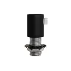  Side screw metal cable strain relief with threaded shank, nut and washer SERM1VN black