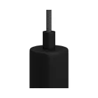  Side screw metal cable strain relief with threaded shank, nut and washer SERM1VN black