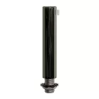 Cylindrical metal cable clamp, length 7 cm, with rod, nut and washer