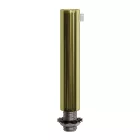 Cylindrical metal cable clamp, length 7 cm, with rod, nut and washer