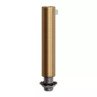 Cylindrical metal cable clamp, length 7 cm, with rod, nut and washer