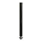 Cylindrical metal cable clamp, length 15 cm, with rod, nut and washer