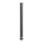 Cylindrical metal cable clamp, length 15 cm, with rod, nut and washer