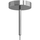 Cylindrical metal cable clamp, length 15 cm, with rod, nut and washer
