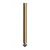 Cylindrical metal cable clamp, length 15 cm, with rod, nut and washer