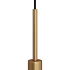 Cylindrical metal cable clamp, length 15 cm, with rod, nut and washer