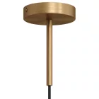 Cylindrical metal cable clamp, length 15 cm, with rod, nut and washer