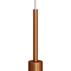 Cylindrical metal cable clamp, length 15 cm, with rod, nut and washer