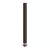 Cylindrical metal cable clamp, length 15 cm, with rod, nut and washer